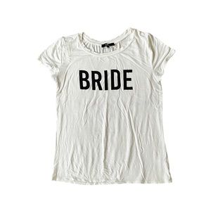Lulu’s Bride white t shirt size large